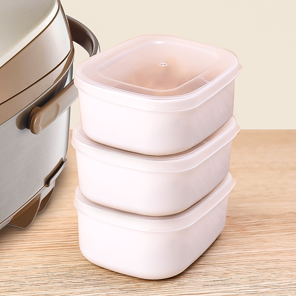 Microwave Oven Heatable Lunch Box/Portabel Makanan Penurun Lemak Kotak Pembagian Nasi Butir Kasar/Kulkas Wadah Makanan Segar/Dapur Plastik Bening Fresh-keeping Box