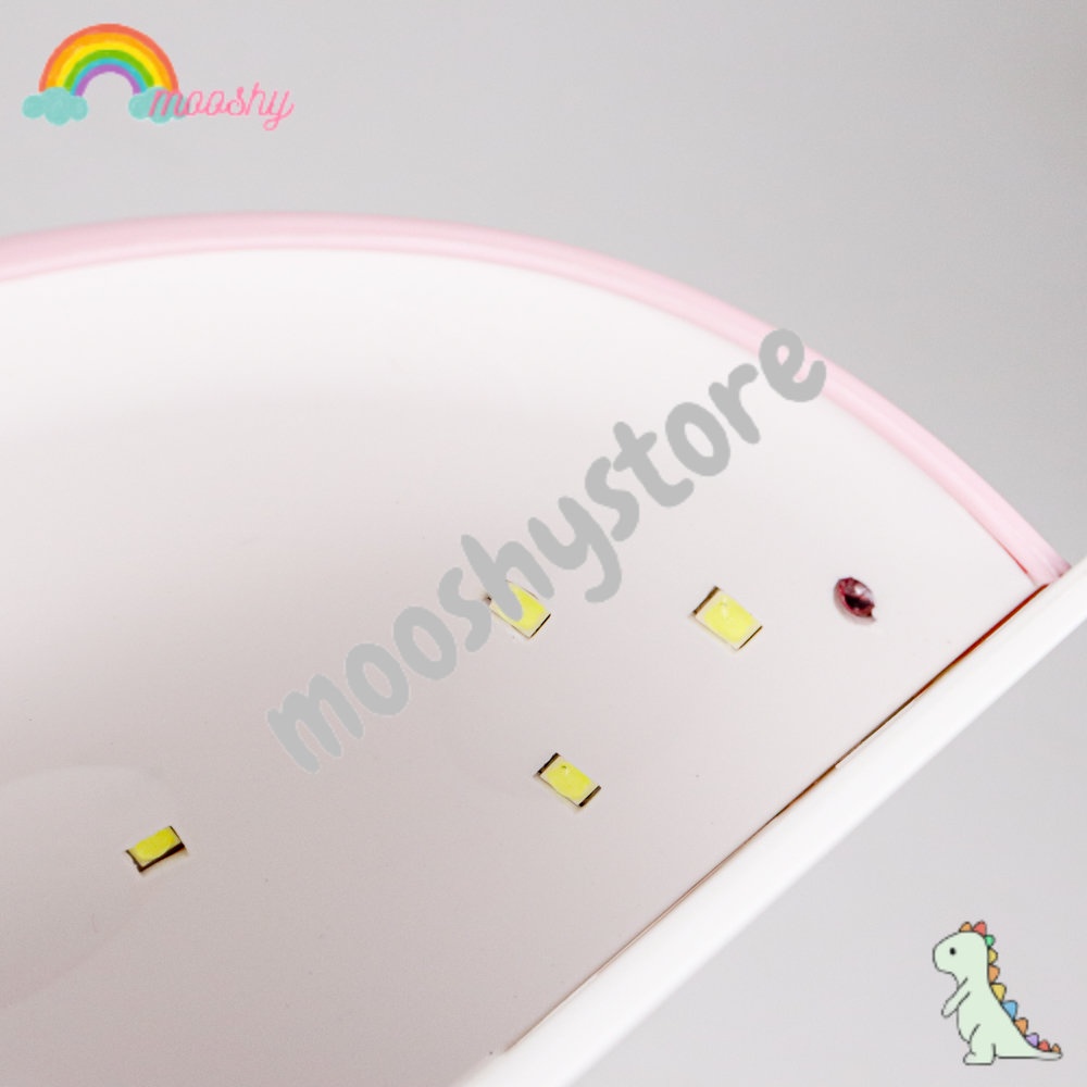 Mooshybeauty Pengering Kutek Kuku UV LED Nail Dryer 36W Pink - MS1Mini01