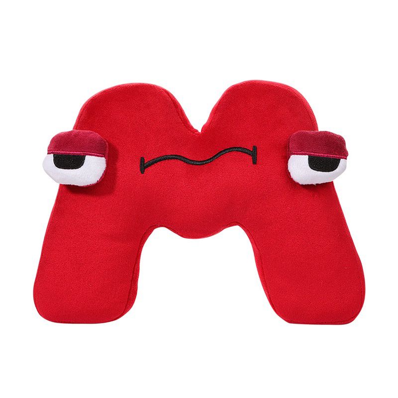 [ Bahan Plush/Yelvo ] Mainan Boneka Bantal Desain 26 huruf Alfabet Lore ukuran besar