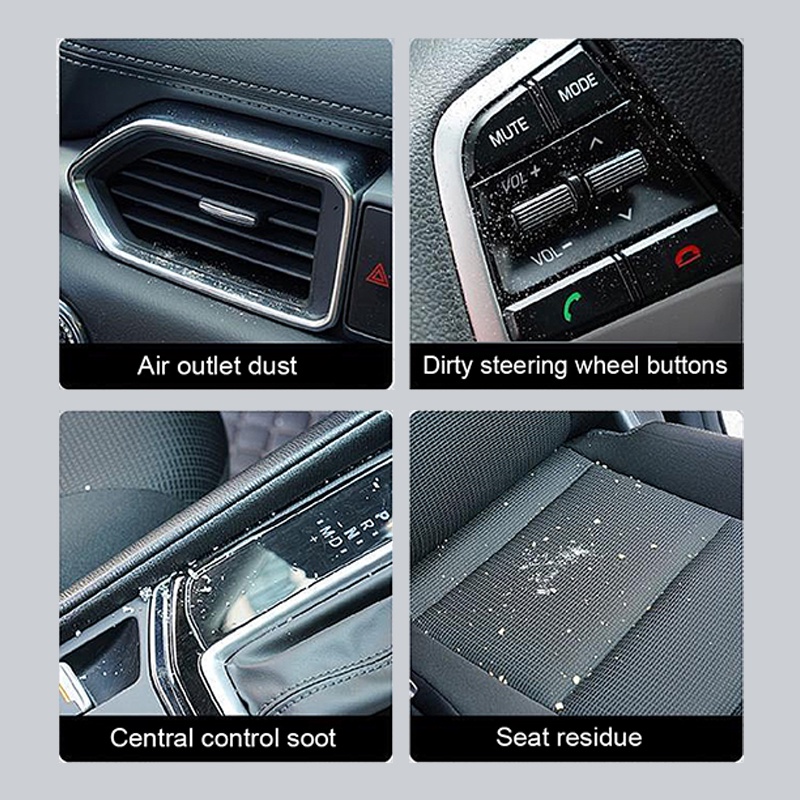 Sikat Pembersih Lengkung Mobil Multi Warna/Soft Air Outlet Gap Dust Removal Brushes/Alat Cuci Detailing Otomatis Dengan Shell