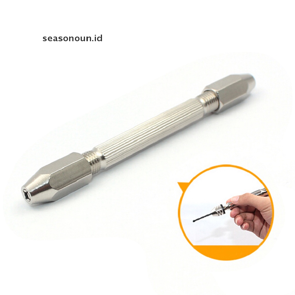 Seasonoun Swivel Pin Vice Untuk Mata Bor Tangan Chuck Jewelry Watch Repair Tools 0.-0.3mm.