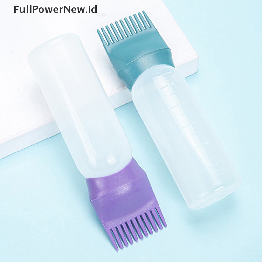 Power 120ml Botol Shampo Pewarna Rambut Aplikator Coloring Brush Pembersih Rambut ID