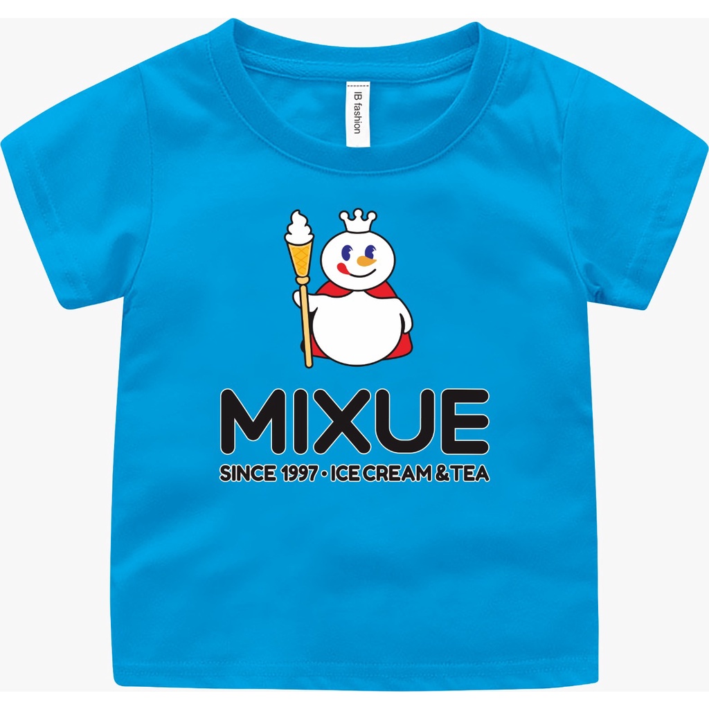 KAOS ATASAN ANAK PEREMPUAN DAN COWO MURAH UMUR 2-9 TAHUN MOTIF MIXUE VIRAL UXLO FASHION