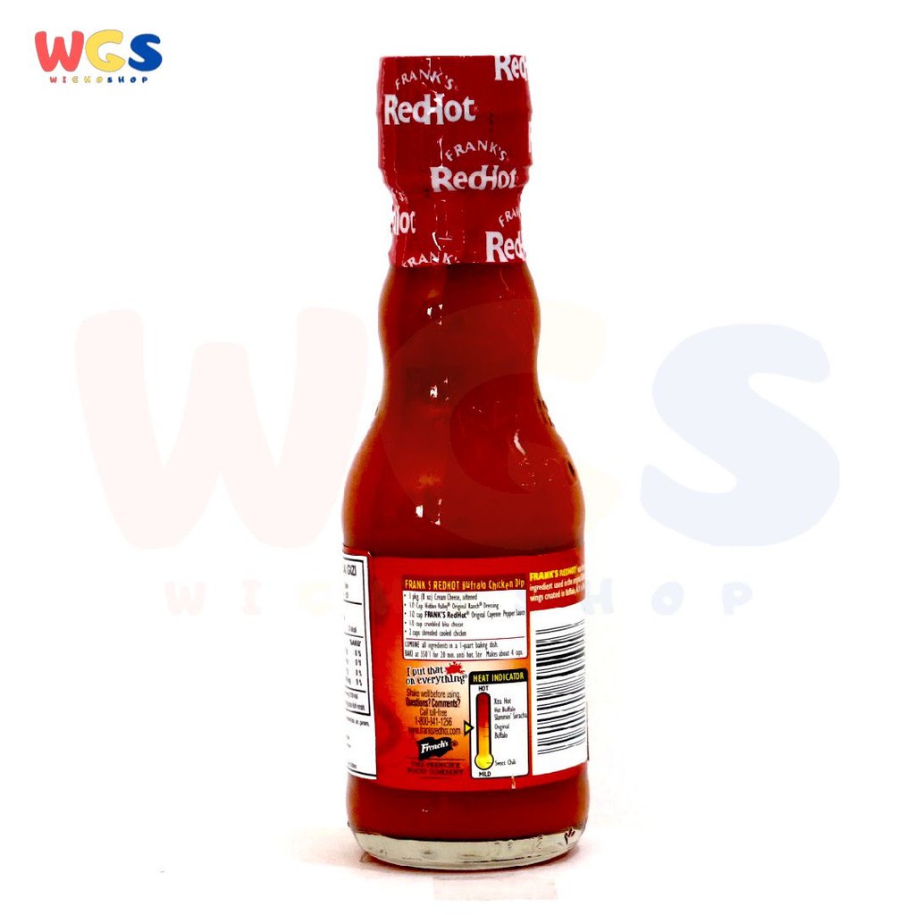 Frank's Franks Frank Red Hot Redhot Original Cayenne Sauce 148 ml