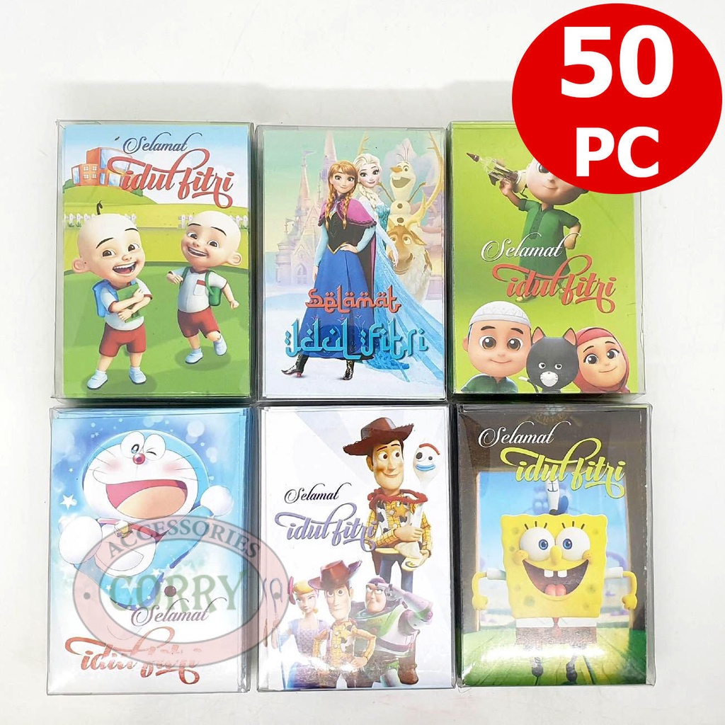 

Angpao Lebaran Isi 50 Kartun Lucu 10 Cm Idul Fitri Amplop Uang Keropi Hijau Doraemon Spongebob