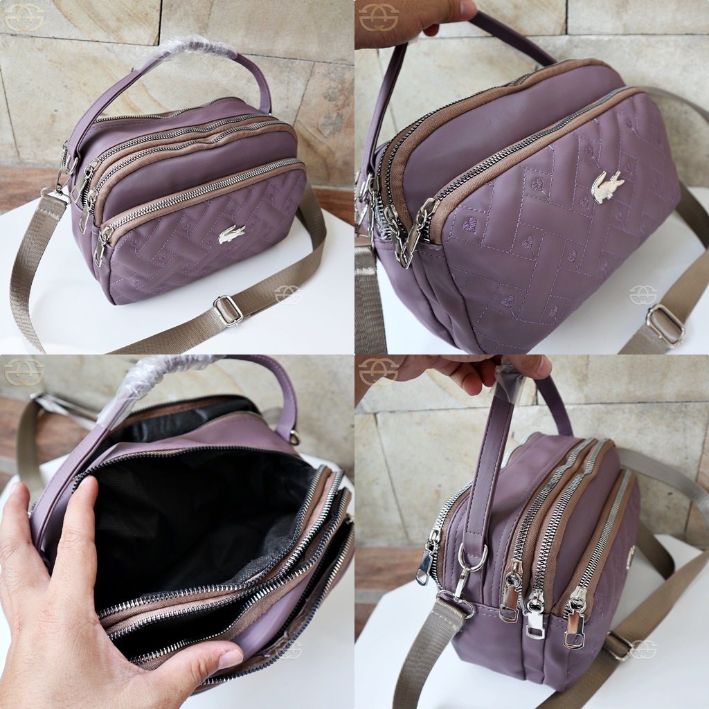 Akaci tas selempang wanita 4 ruang nilon super sling bag cewek korea 06-6839