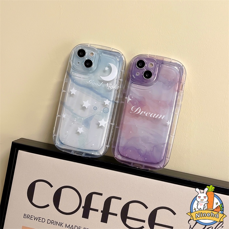 Redmi 12C A1 A1+ 10C 10A 10 9A 9C 9T Redmi Note 11 11s 10 10s 9 9s Pro Xiaomi 11 Lite Poco X3 Pro NFC Dreamy Langit Berbintang Sabun Airbag Casing Ponsel Anti Jatuh Shockproof Soft Case Cover Pelindung