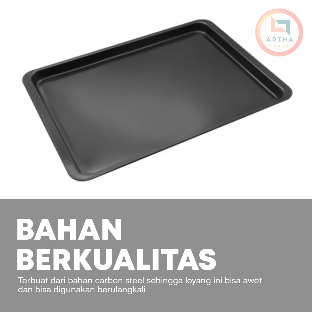 Loyang Kue Kering Baking Tray Loyang Anti Lengket Alas Oven Roti