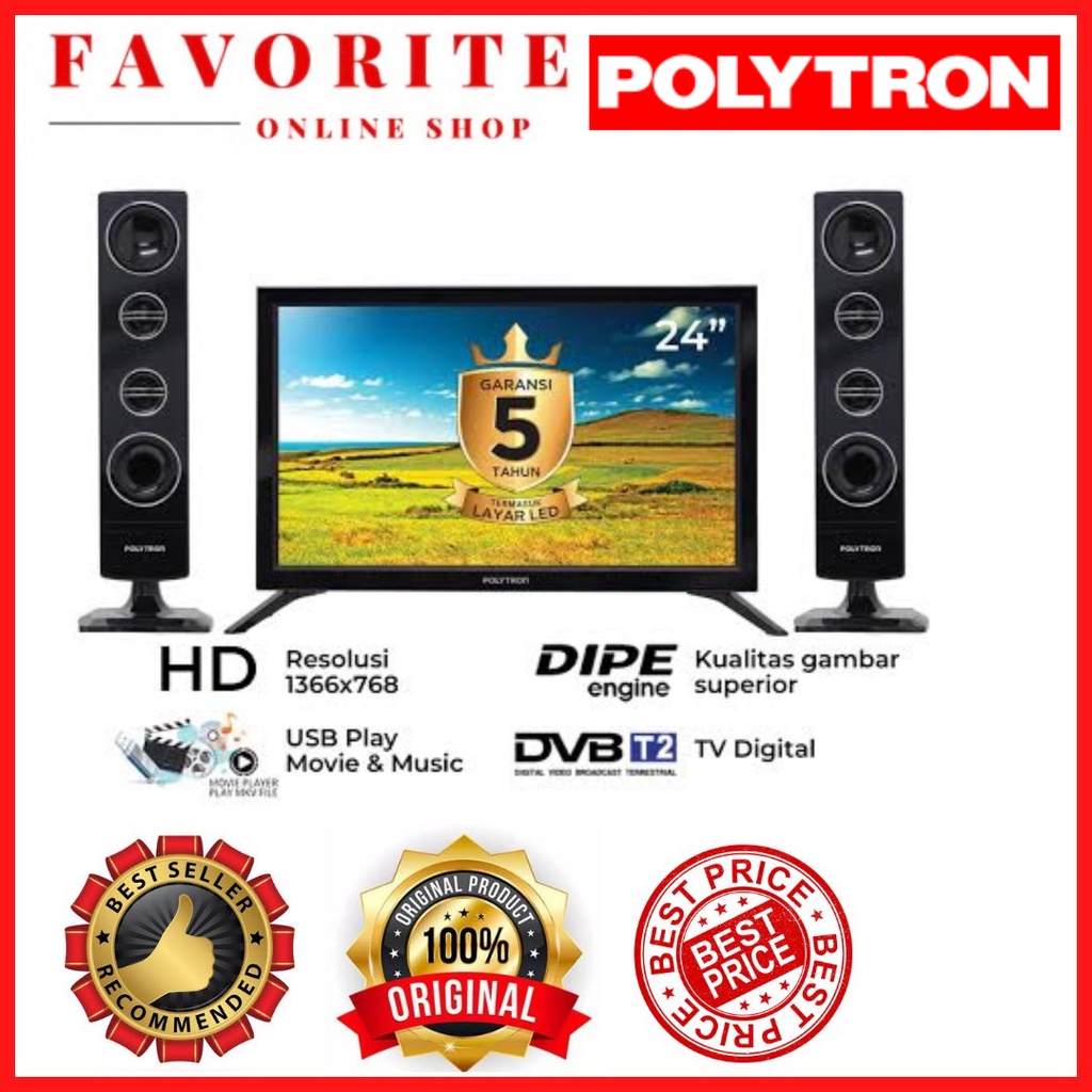 Stok Baru LED POLYTRON 24 INCH DIGITAL POLYTRON 24 INCH DIGITAL TOWER