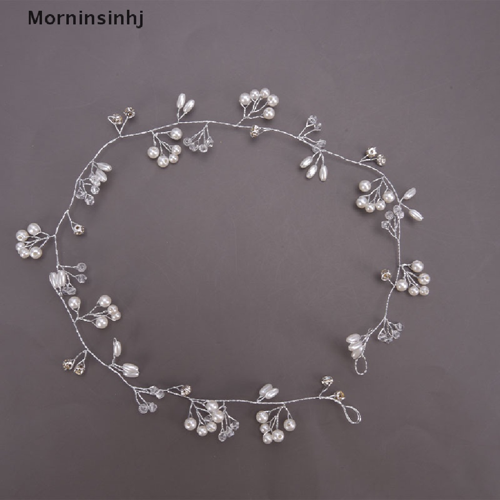 Mornin Mutiara Pernikahan Rambut Aksesoris Pengantin Headband Women Hair Jewelry id