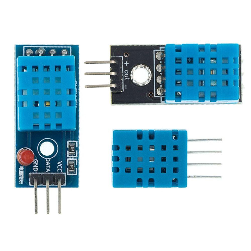 Populer 5pcs Sensor Suhu Digital DIY Elektronik Tahan Lama Dengan Kabel DHT11 Modul