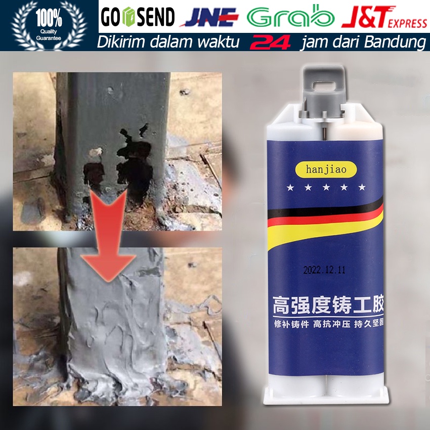 

100g Untuk Reparasi Mobil / Rumah (Lem Besi Kayu Kaca Plastik Karet Metal)Lem Perekat Super Pasta perbaikan Metal casting glue