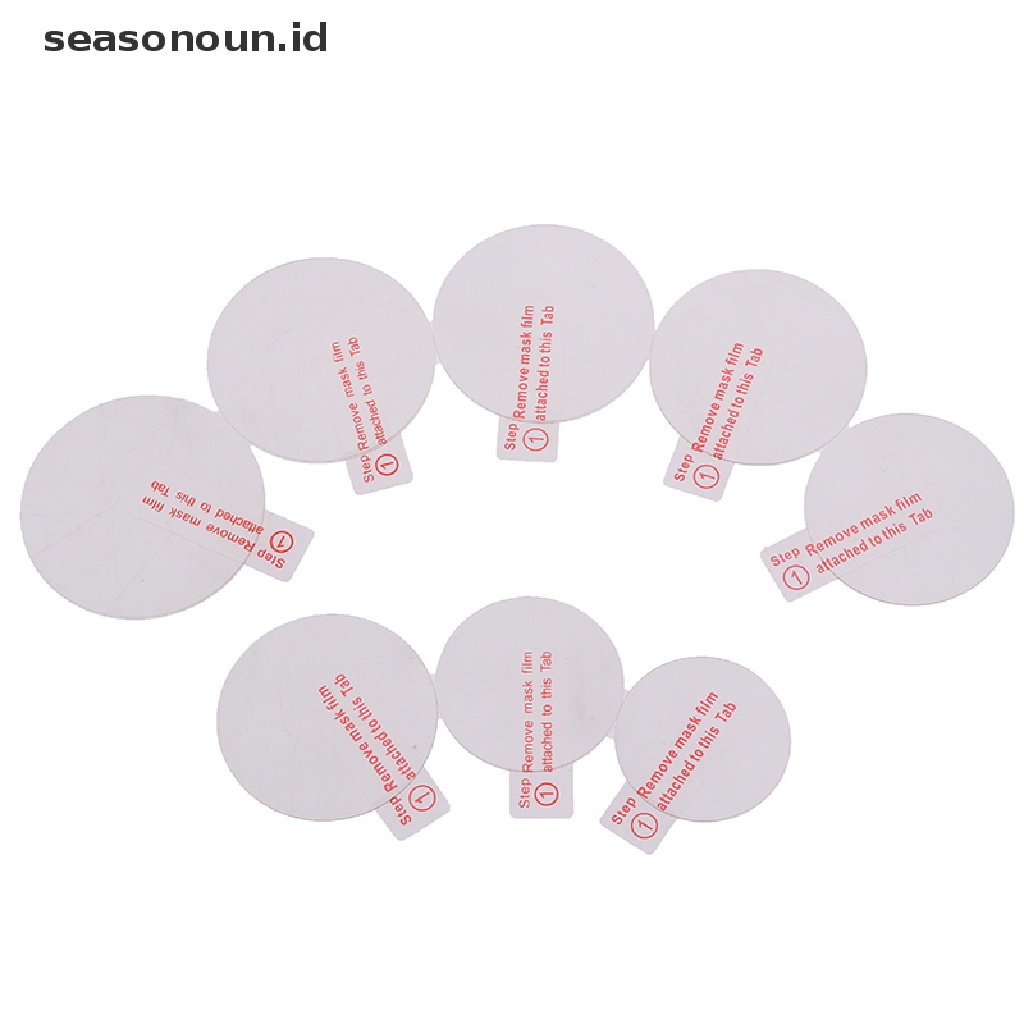 Seasonoun 1pc Pelindung Layar Tempered Glass Untuk Jam Tangan Bulat28.30.34.35.36.37.38/40mm.