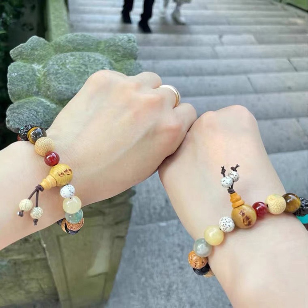 Gelang Tasbih Buddha 18biji Perhiasan Meditasi Kayu Bodhi