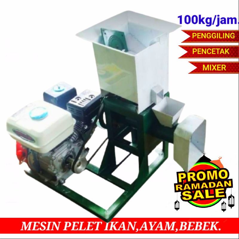 Mesin Cetak Pelet 100kg/jam | Mesin pelet Apung | Mesin pakan Ternak | Pelet ikan | Pembuat pelet