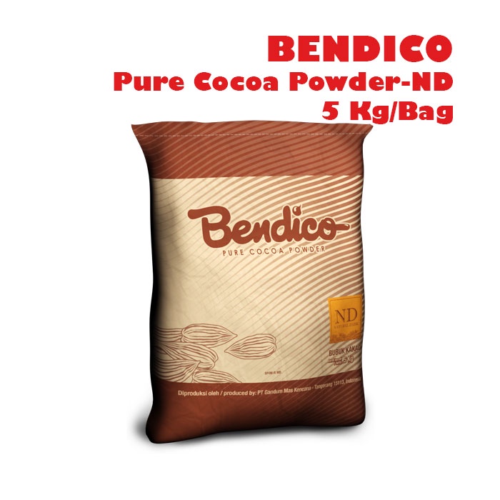 BENDICO Pure Cocoa Powder Cokelat Bubuk Natural Dark ND 5 Kg