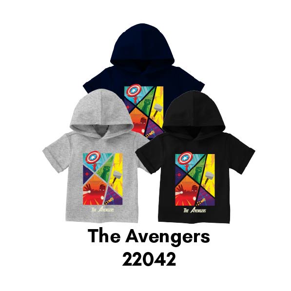 Kaos Hoodie Anak Marvel Avengers Series Untuk Usia 2-8 Tahun Bahan Katun Premium