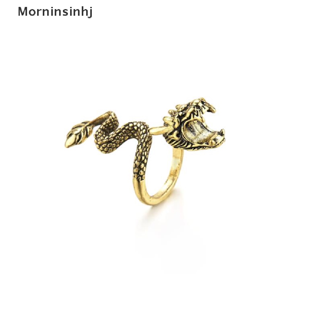 Mornin Holder Cincin Antik Berbentuk Naga Merokok Jari Elegan Holder id