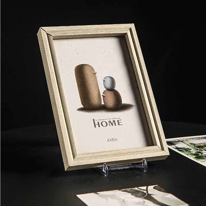 Stand Display Plakat Akrilik Transparan Kreatif Bracket Stand Adjustable Untuk Frame Foto Phone Holder Tag Rak Organizer Rumah