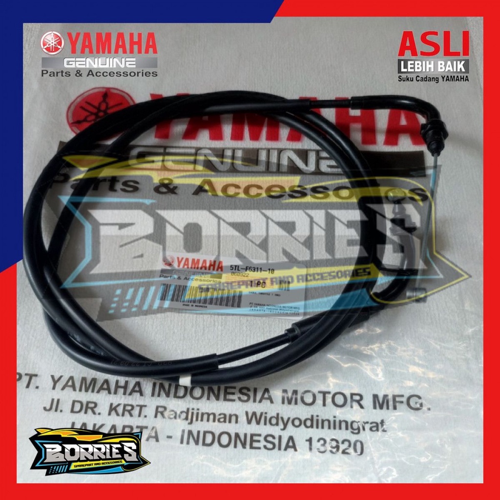 THROTTLE TALI KABEL GAS MIO SPORTY SMILE ORIGINAL ORI YAMAHA 5tl-f6311-10