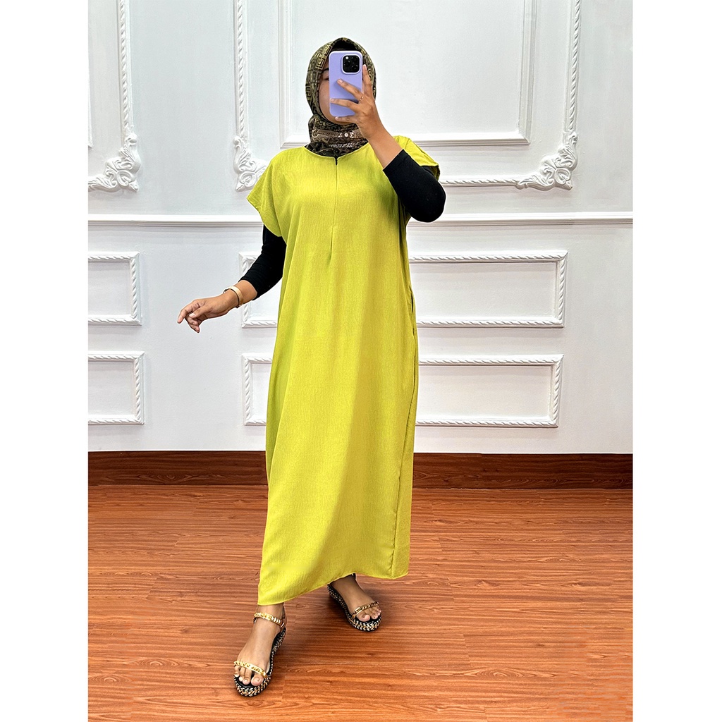 Longdress Crinkle Airflow Premium Bahan Adem Tebal - Morris Store