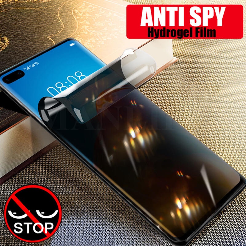 Film Hydrogel Anti Spy Lengkung 3D Untuk Huawei Honor 70 Pro Plus 30 60 50 SE Pro Privasi Pelindung Layar Anti Mengintip Untuk Honor Magic 4 3 Pro Film