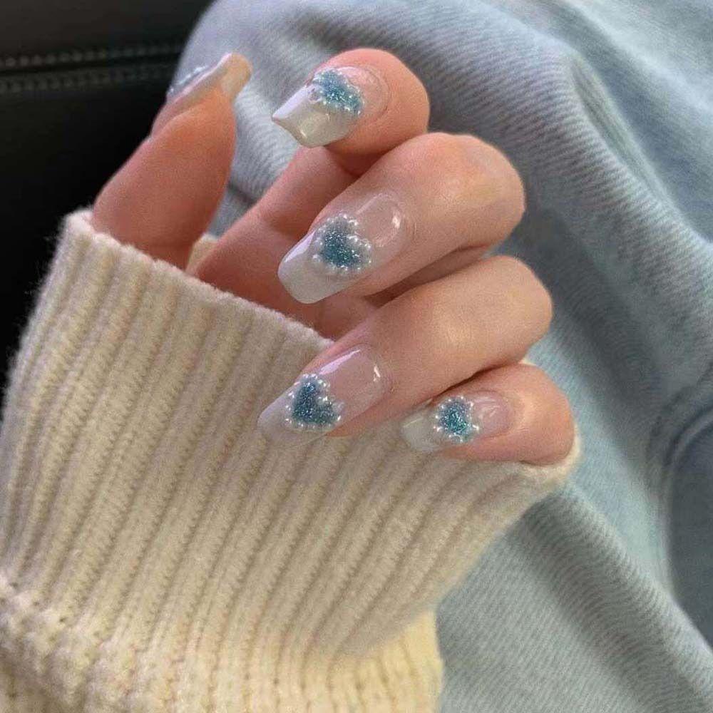 Mxbeauty Hiasan Kuku Jantung Resin Fashion Cinta Hati Manicure Aksesoris Hiasan Kuku Mutiara Heart Nail Jewelry