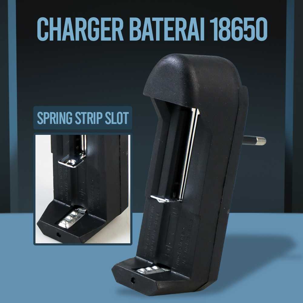 (BISA COD) FTIHSHP Cell Charger 18650 (Spring Strip Slot) - TG-088