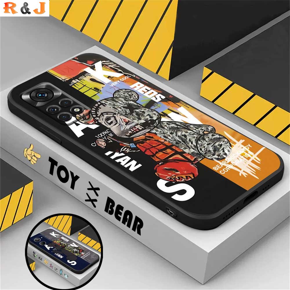 Case Redmi Note 11S 11 Pro Redmi 10C 10A 9C 9T Note 10 5G Note 10S Note 9s Poco M3 Pro X3 Pro NFC Graffiti Kamuflase Beruang Soft Silicone Case Cover