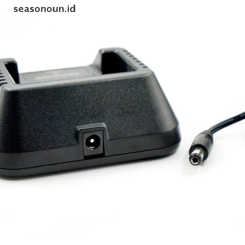 Seasonoun Walkie Talkie Original Desktop Charger Untuk Baofeng UV-5R A/E/Plus TP Dua Arah.