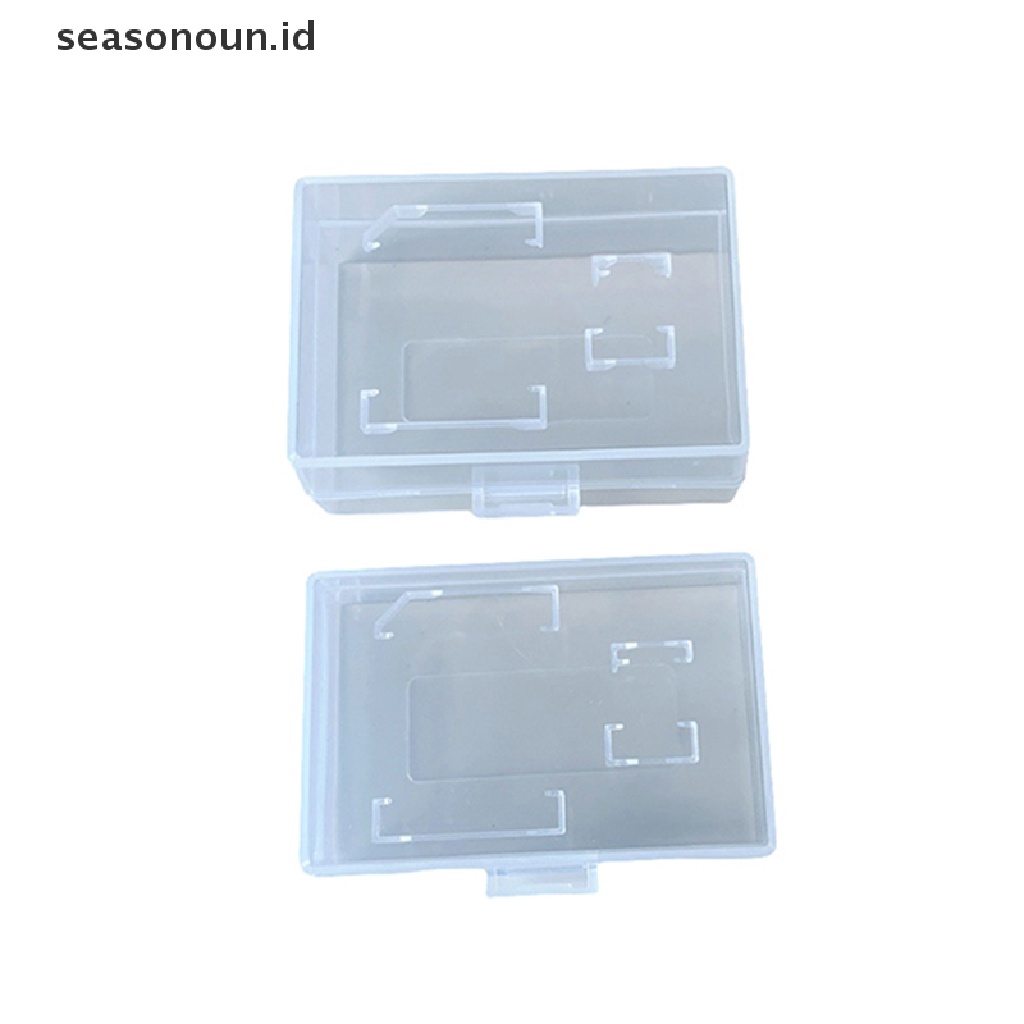 Seasonoun Tempat Kotak Penyimpanan Memory Card Micro SD SDHC TF MS Transparan Hard Case.