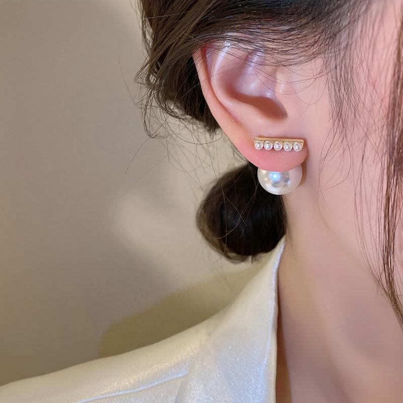 Anting Mutiara Besar Dapat Dilepas Untuk Wanita Aksesoris Korea