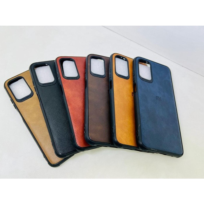 Luxury Leather Case Oppo A55 4G/A5 2020/A59/F1S/A71/A74/A93/A94/A95/F11/F11 Pro with Logo Softcase Kulit Sintetis Premium Case