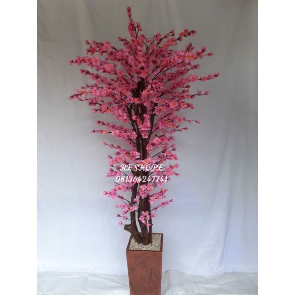 Bunga plastik/bunga hias/artificial/pohon plastik/Sakura/pohon sakura plastik hias