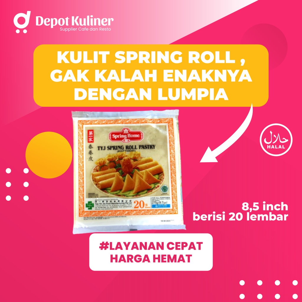 Tyj Spring Home Spring Roll 8,5 Inchi isi 20 Lembar 275 Gr