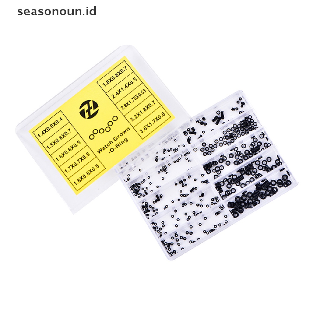 Seasonoun Rubber Washer O-Ring Watch Crown Tahan Air Jam Tangan Segel Alat Perbaikan Jam Tangan.