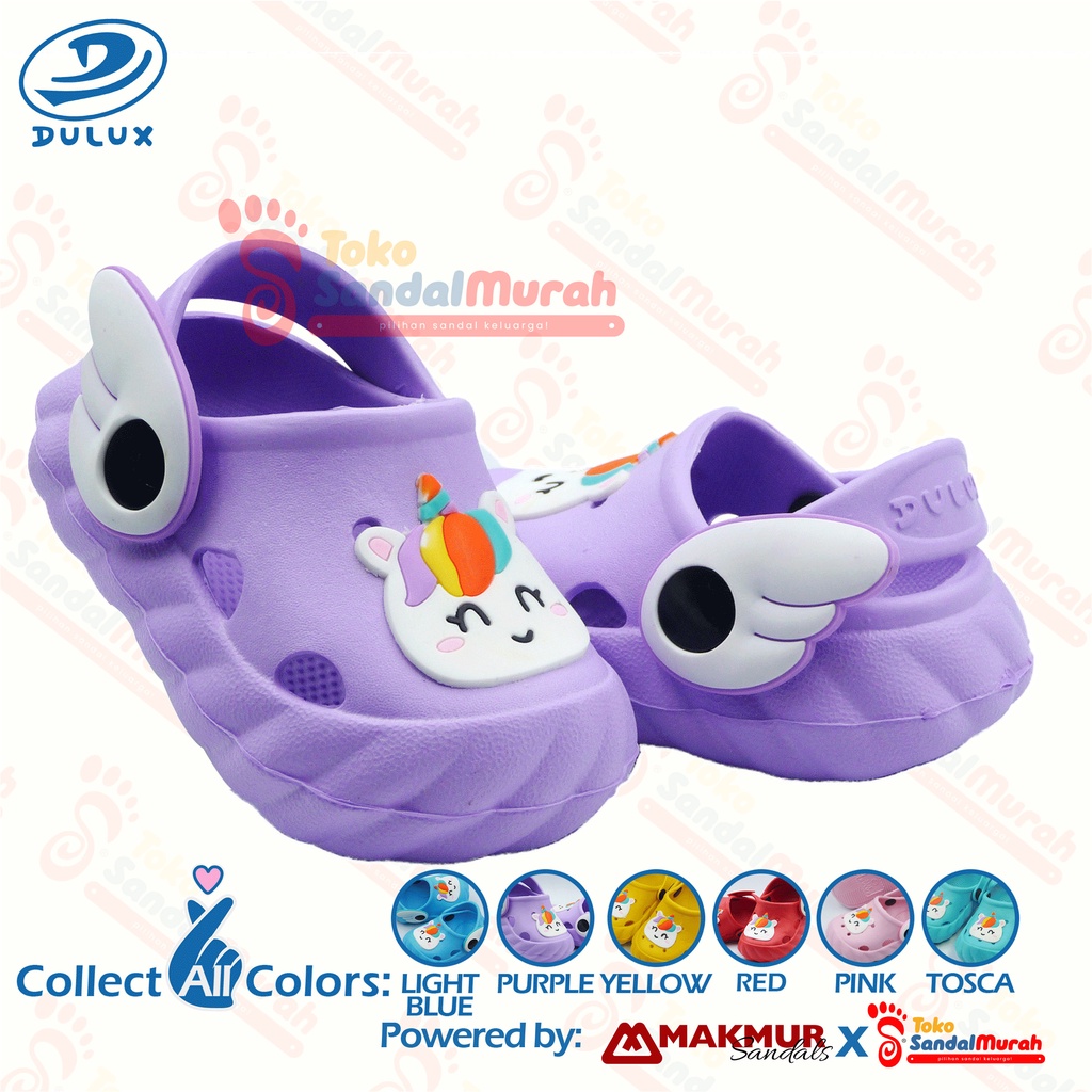 Toko Sendal Murah - Sandal Kodok Balita Uk 20-25/ Sandal Anak Anti Slip / Sandal Anak Jalan Jalan/ Sandal Anak Unicorn/ Sandal Balita Kekinian/ Sandal Balita Trendy/ [Toko Sendal Murah M 377 E Unicorn]