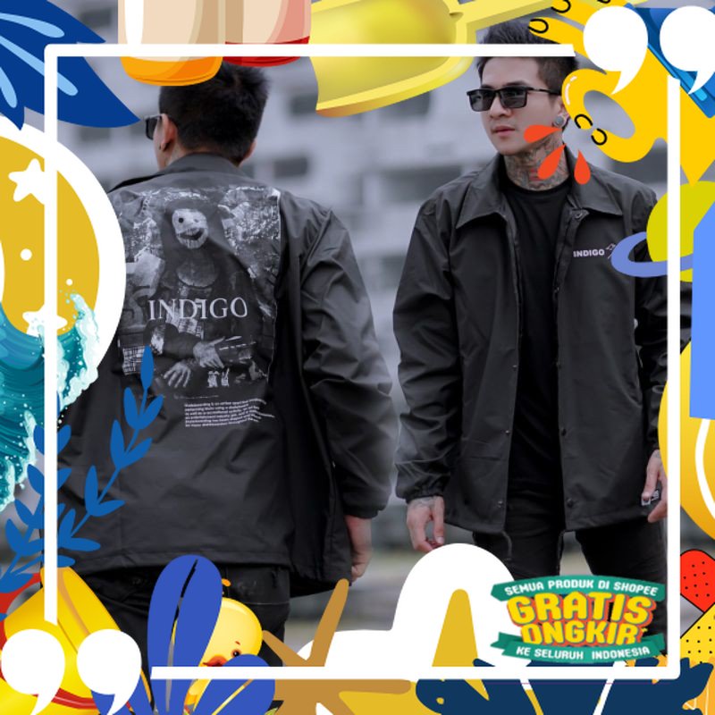 KMO JAKET COACH PRIA JAPAN / JAKET PARASUT KEREN/ merah putih biru polos