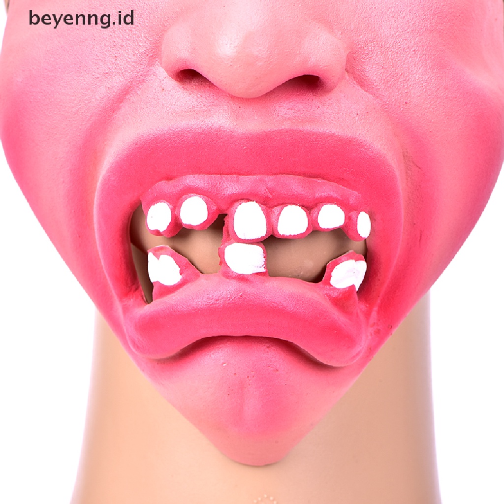 Beyen Half Face Comedy Orang Lucu Masker Wajah Stag Hen Latex Topeng Pesta Masquerade ID