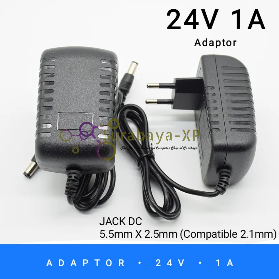 Adaptor 24V 1A Power Supply Adaptor 24 Volt 1 Ampere