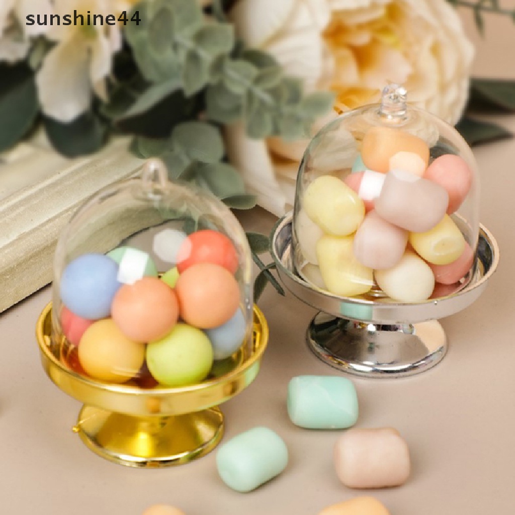 Sunshine 3Pcs Kotak Hadiah Plastik Permen Dessert Box Mini Bening Untuk Pesta Pernikahan Baby Shower ID