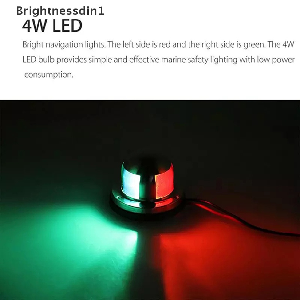 [Brightnessdin1] Lampu Spot Indikator Navigasi Kapal Laut Marine Boat Yacht LED Warning Signal Light Butik