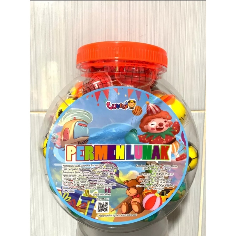 

PERMEN LUNAK PERMEN VIRAL KOREA HALAL ! 1 TOPLES ISI 50pcs