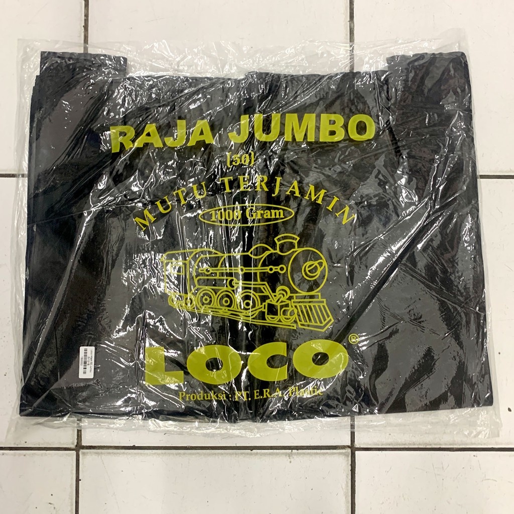 Kantong Plastik Loco Hitam Jumbo Uk 50 (1kg)