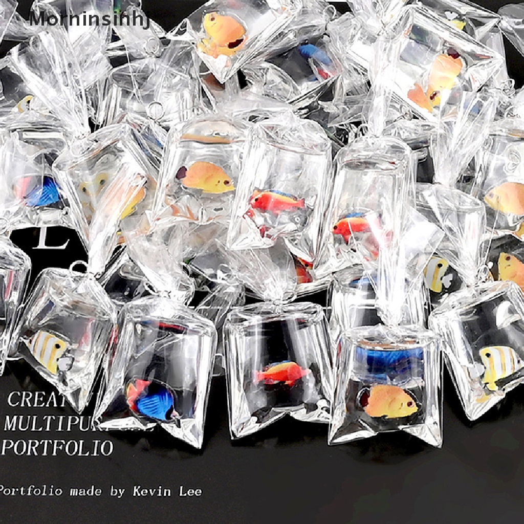 Mornin 10pcs Tas Ikan Karang Resin Ch Ocean Liontin Untuk Anting Gantungan Kunci Perhiasan id