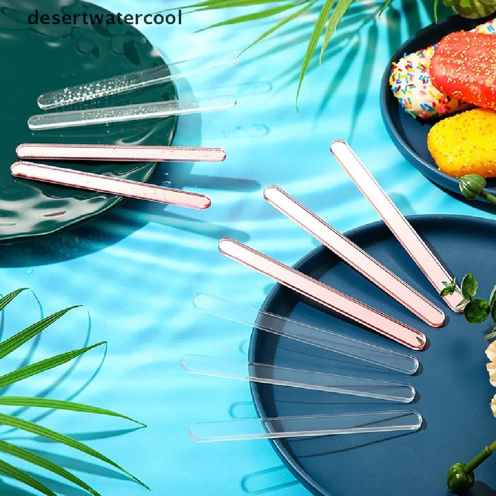 Deid 20Pcs Stik Es Loli Akrilik Reusable Creamsicle Ice Cream Pop Cakesicle Sticks Martijn