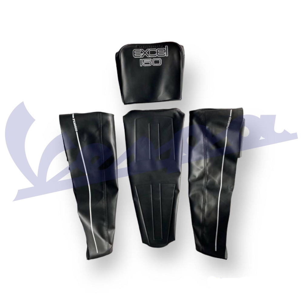 sarung jok vespa excel kulit sarung jok Vespa excel 150 detail presisi bagus