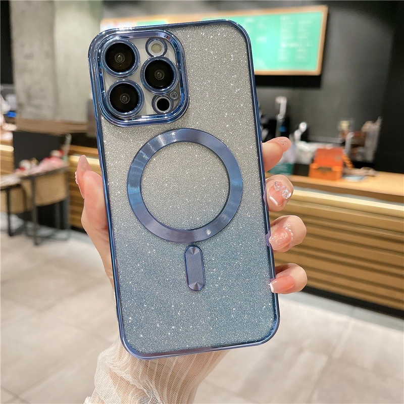 IPHONE Goddess Exclusive Flash Daya Serap Magnetik Charging Phone Iphone11 12 13 14 Pro Max Xs Xr 7 8 Plus Sarung Case Shockproof