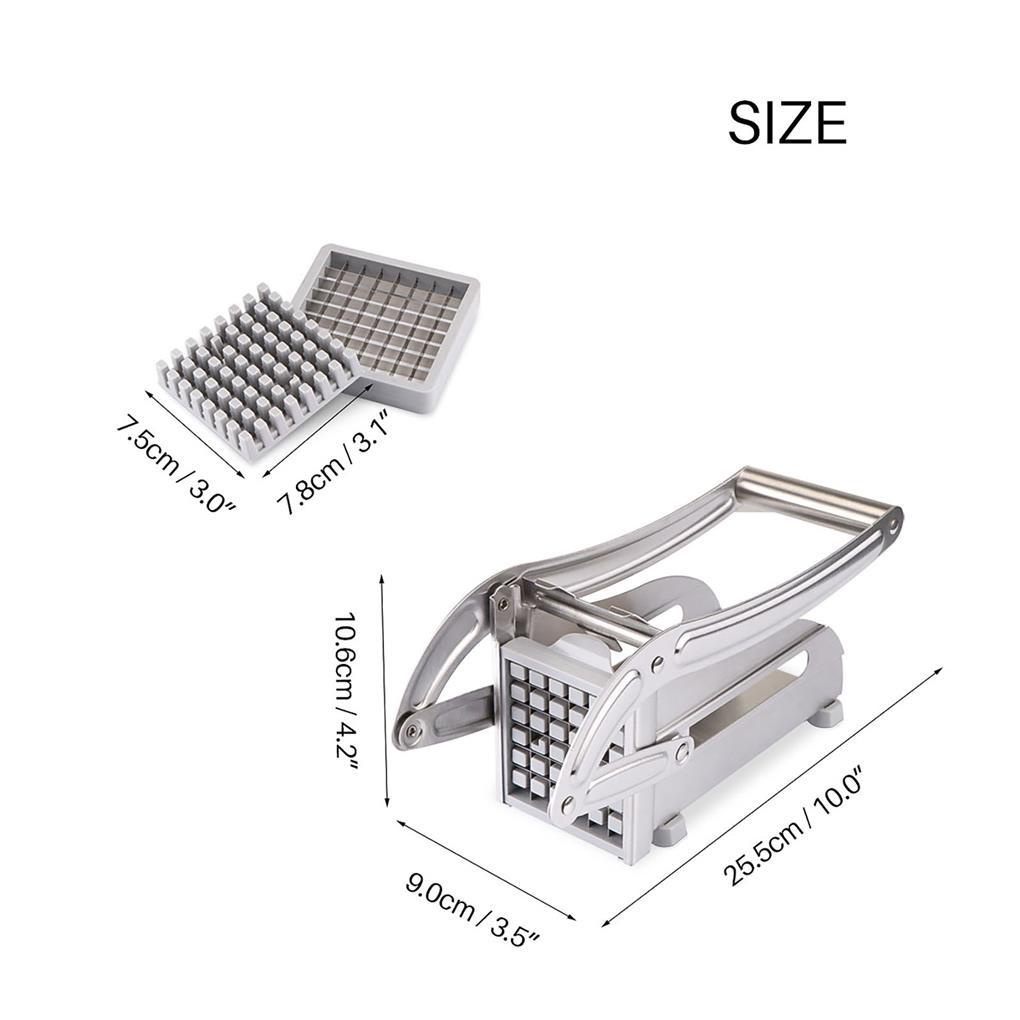 Cutter Strip Slicer Stainless Steel Pembagi Kentang Bawang Daun Bawang Sayur Crusher Grip Dapur Rumah Tangga Supply