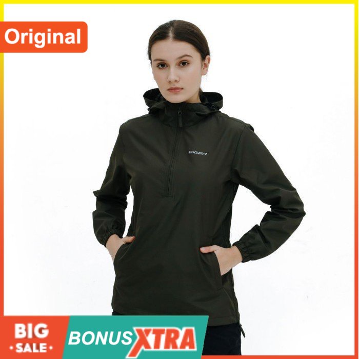 Jaket Cewek EIGER1989 EARTHY WS Olive 91000 6691 Original Kece Keren Trend - S